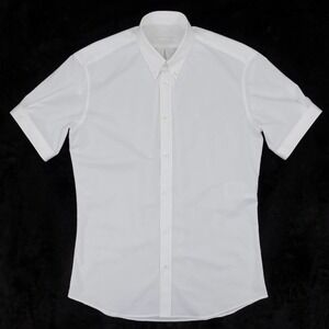 Alexander McQueen Button-Down Shirt Short-Sleeve Men's 48 (Medium) White
